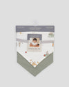 Little Linen Jersey Bib 2 Pk Farmyard Lamb Front Pack