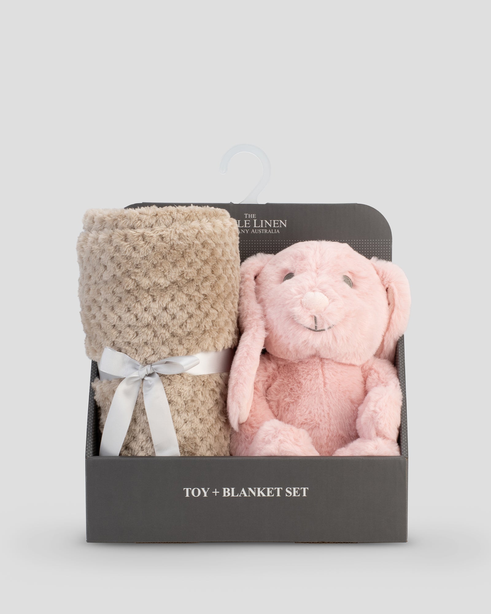 Little Linen Plush Baby Toy & Blanket Harvest Bunny Front Pack
