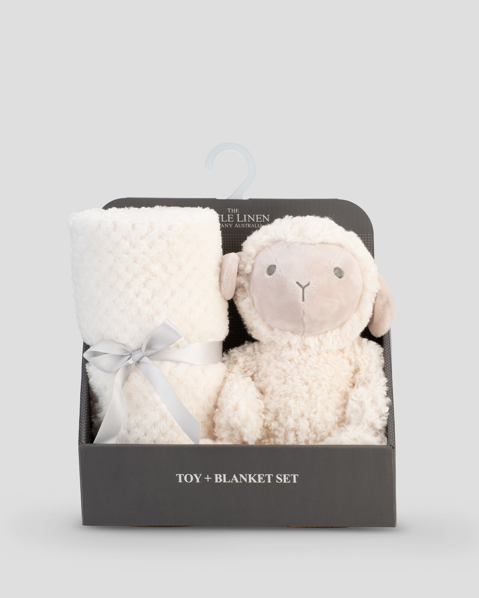 Little Linen Plush Baby Toy & Blanket Farmyard Lamb Front Pack