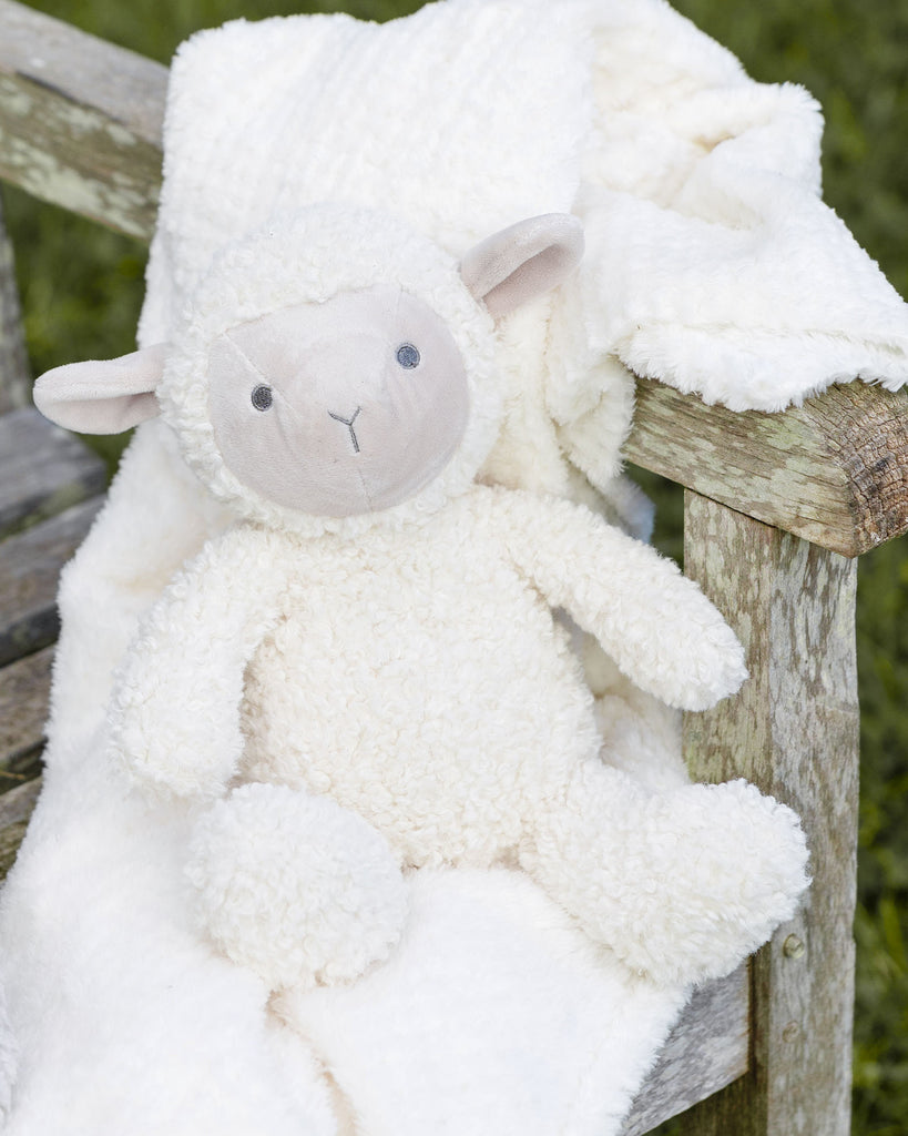 The Little Linen Company Soft Plush Baby Toy & Blanket - Farmyard Lamb –  Little Linen Created