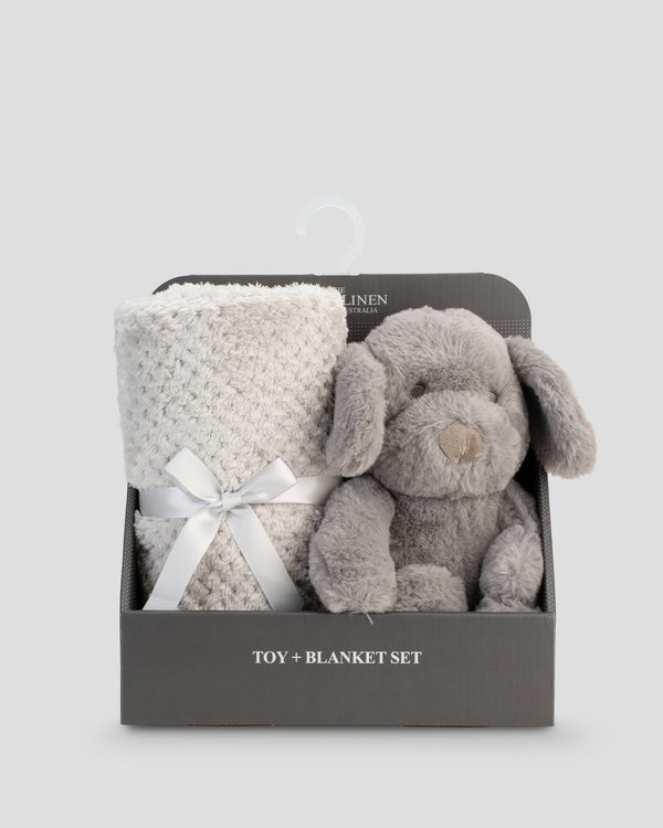 Little Linen Plush Baby Toy & Blanket Barklife Dog Front Pack