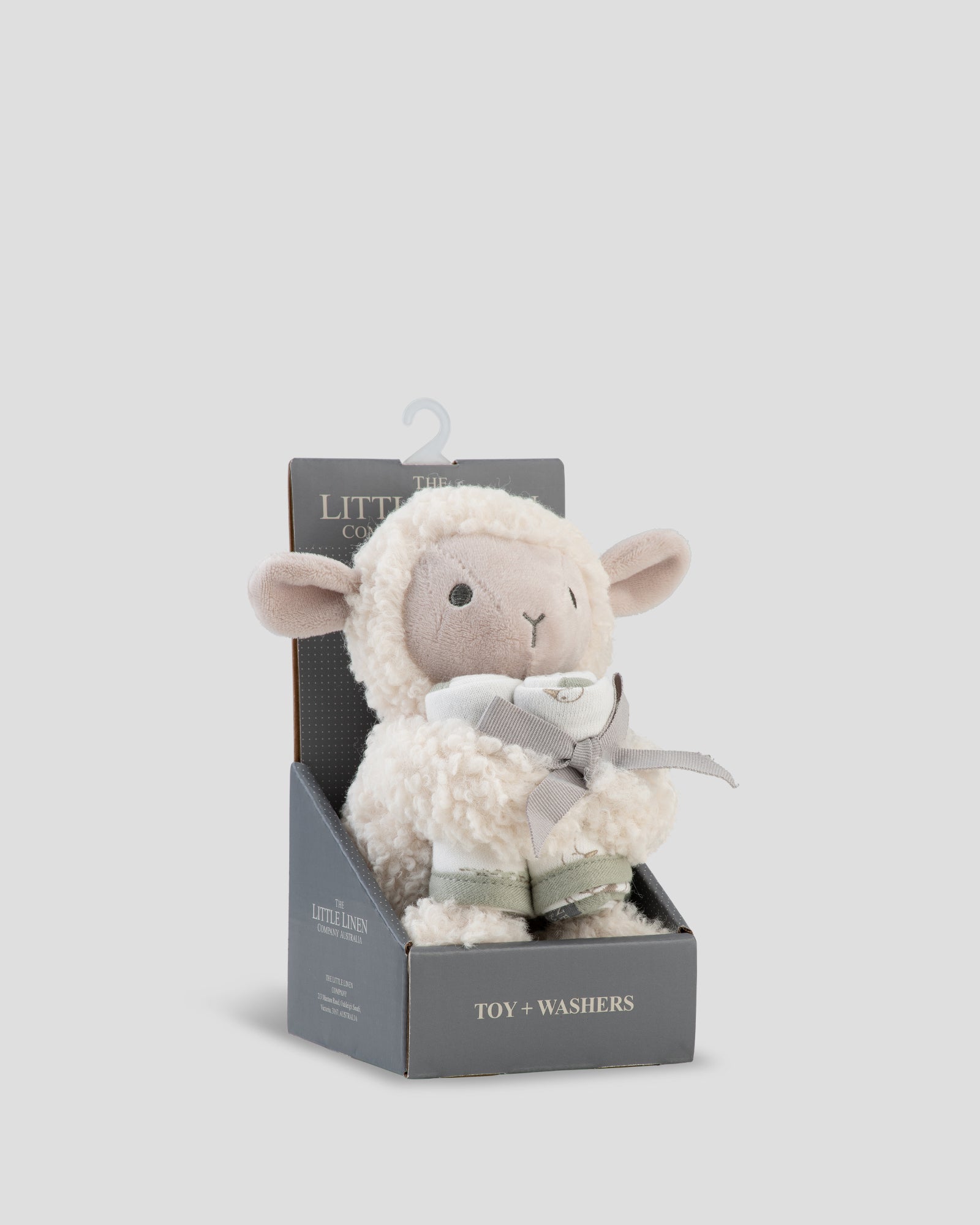 Little Linen Plush Toy Washers Farmyard Lamb Side Pack