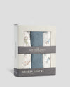 Little Linen Muslin 3pk Wrap Barklife Dog Side Pack