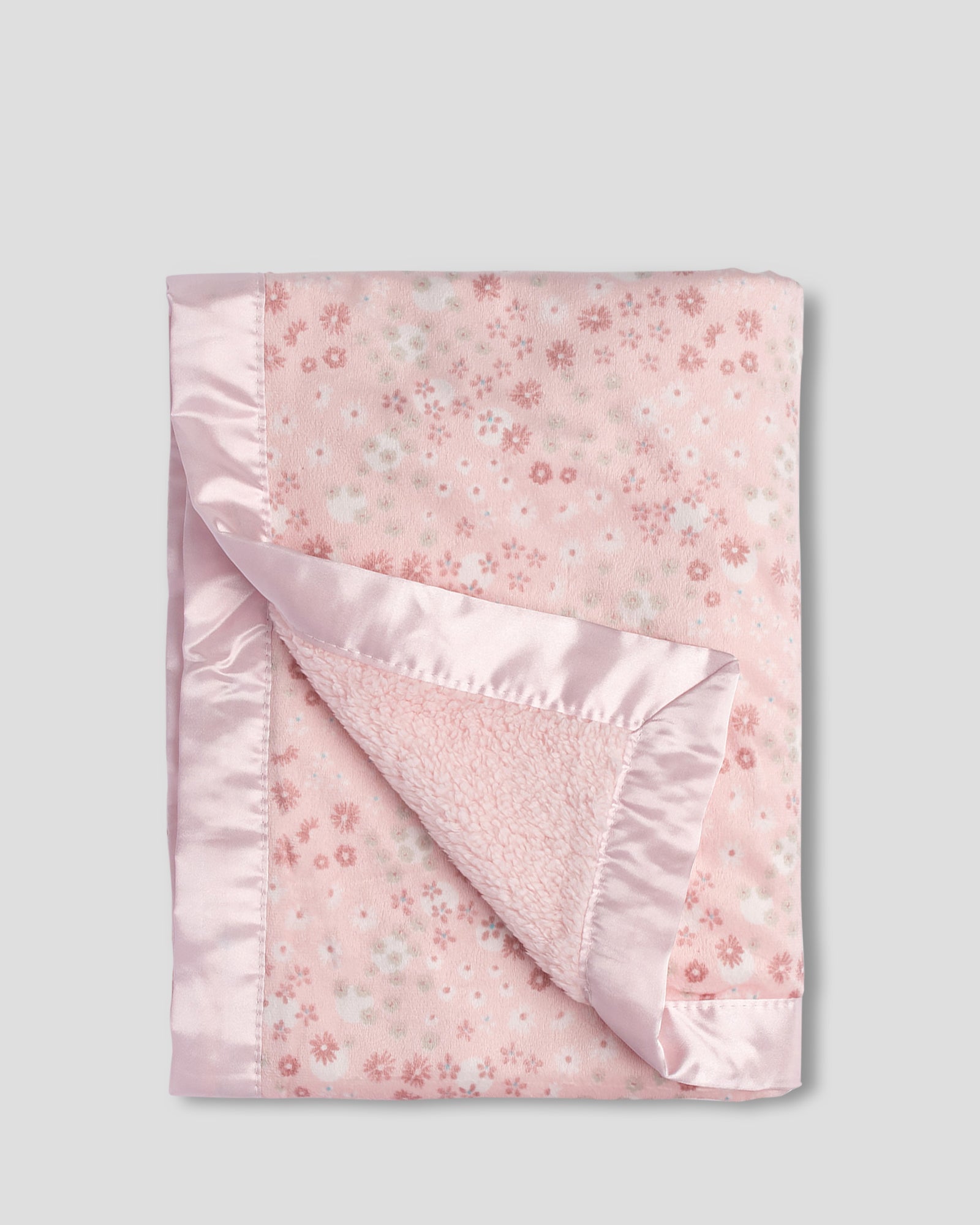 Weegoamigo Sherpa + Mink Blanket - Floral Fox