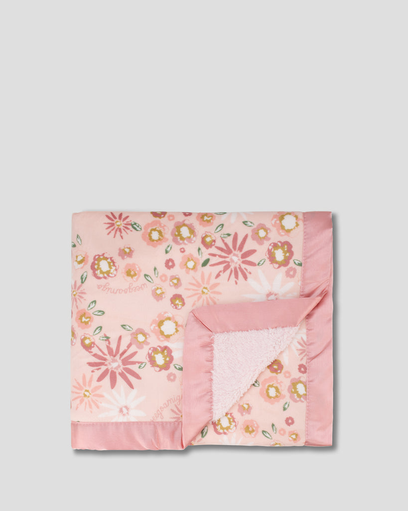 Weegoamigo Sherpa + Mink Baby Blanket - Anne Hopaway Bunny