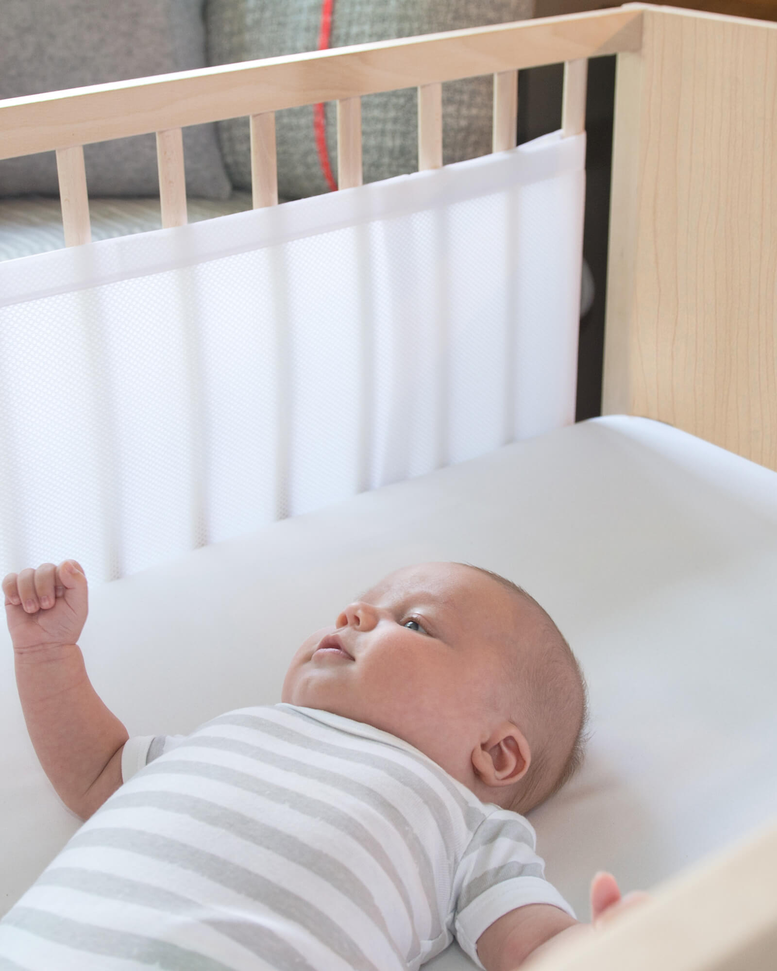 Airoya Four Sided Breathable Bed Bumper for Cots, Double Layer for Extra Filling, No Tangling Risk, UK & EU Approved, Breathable 3D Mesh Airoya Four Sided Breathable Bed Bumper for Cots, Double Layer for Extra Filling, No Tangling Risk, UK & EU Approved, Breathable 3D Mesh