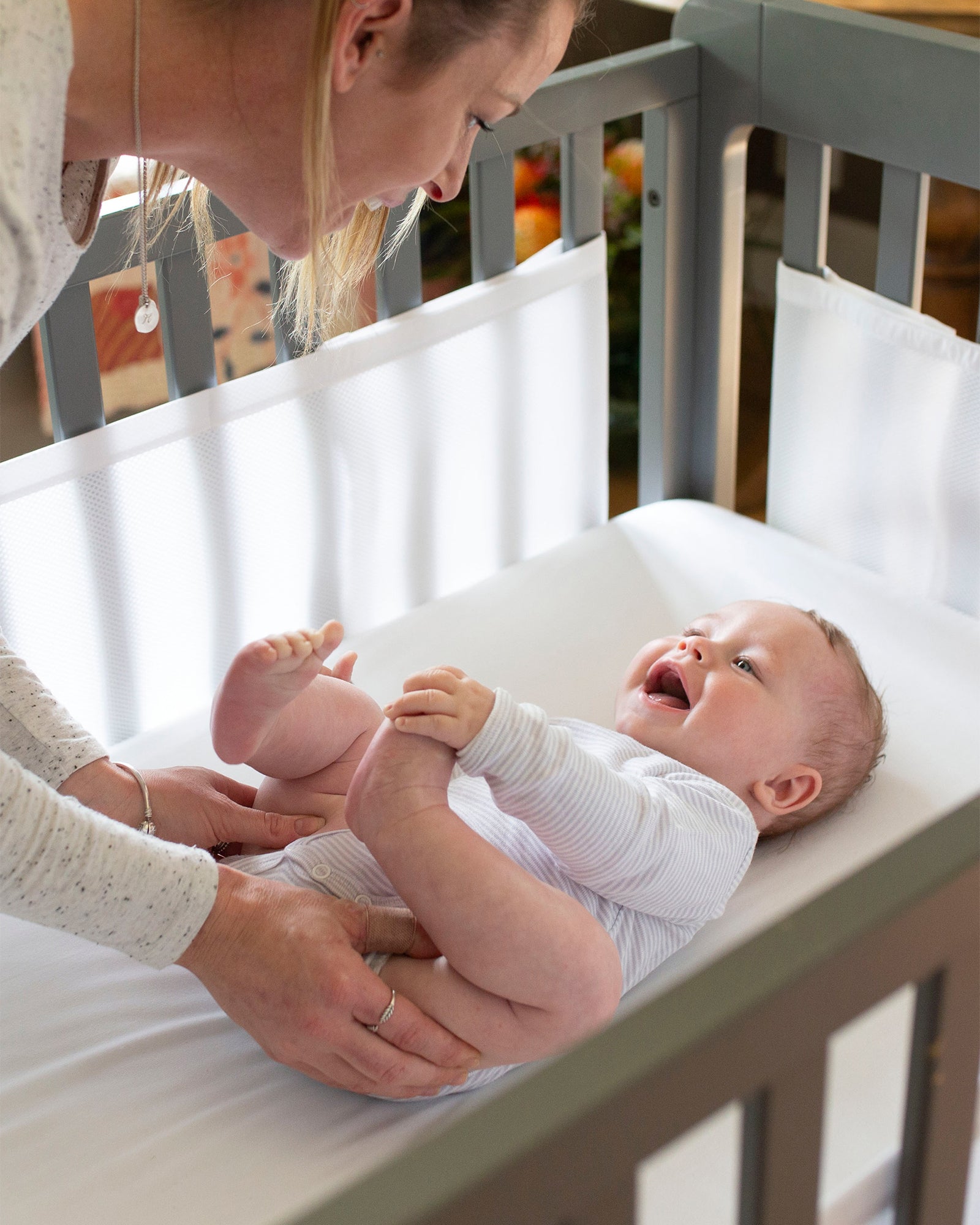 Cot Liner Cot Airwrap Airwrap Mesh Cot Liner Sides White – Little