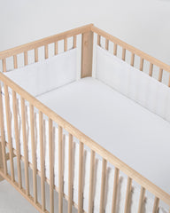 Airwrap Cot Liner Muslin 4 Sides White Little Linen Created