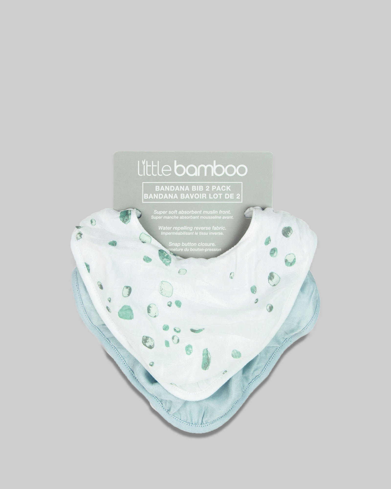 Little Bamboo Baby Muslin Bib 2 Pack Whisper Little Linen Created