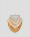 Little Bamboo Muslin Bib 2 Pack - Linear Sands Marigold