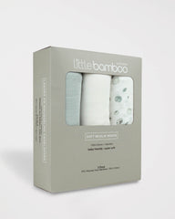 Little Bamboo Baby Muslin Wraps 3 Pack Whisper Little Linen Created