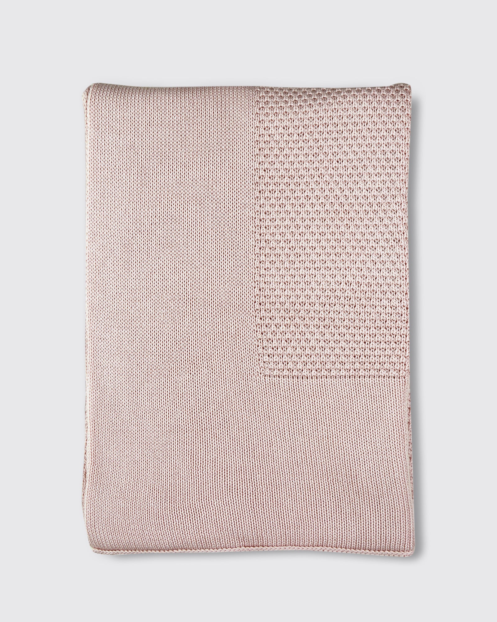 little bamboo textured knit dusty pink