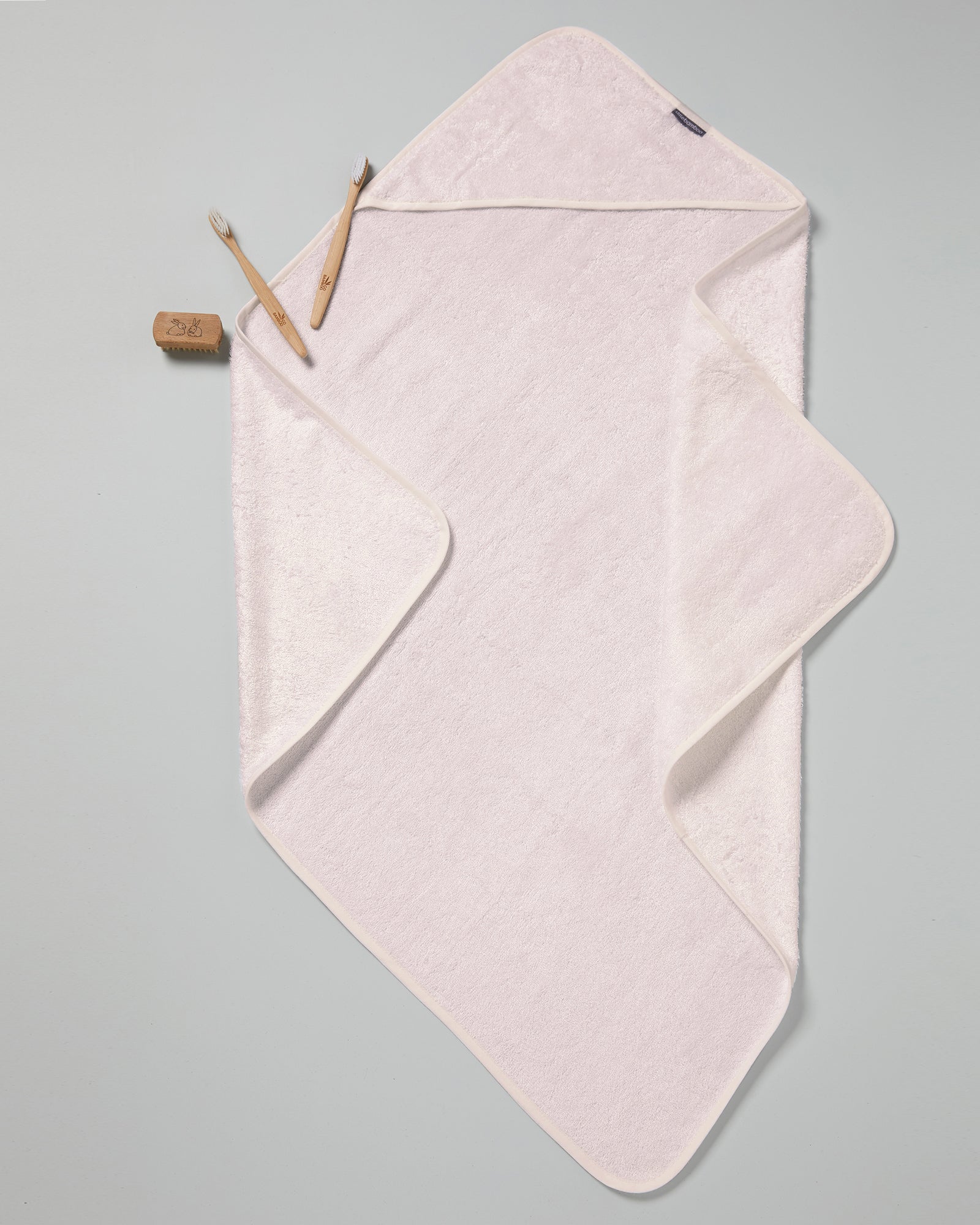 Little Bamboo Baby Hooded Towel - Dusty Pink