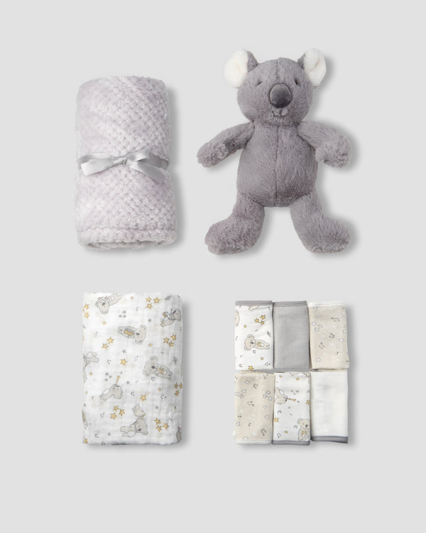 The Little Linen Company Boxed Baby Gift Set - Cheeky Koala