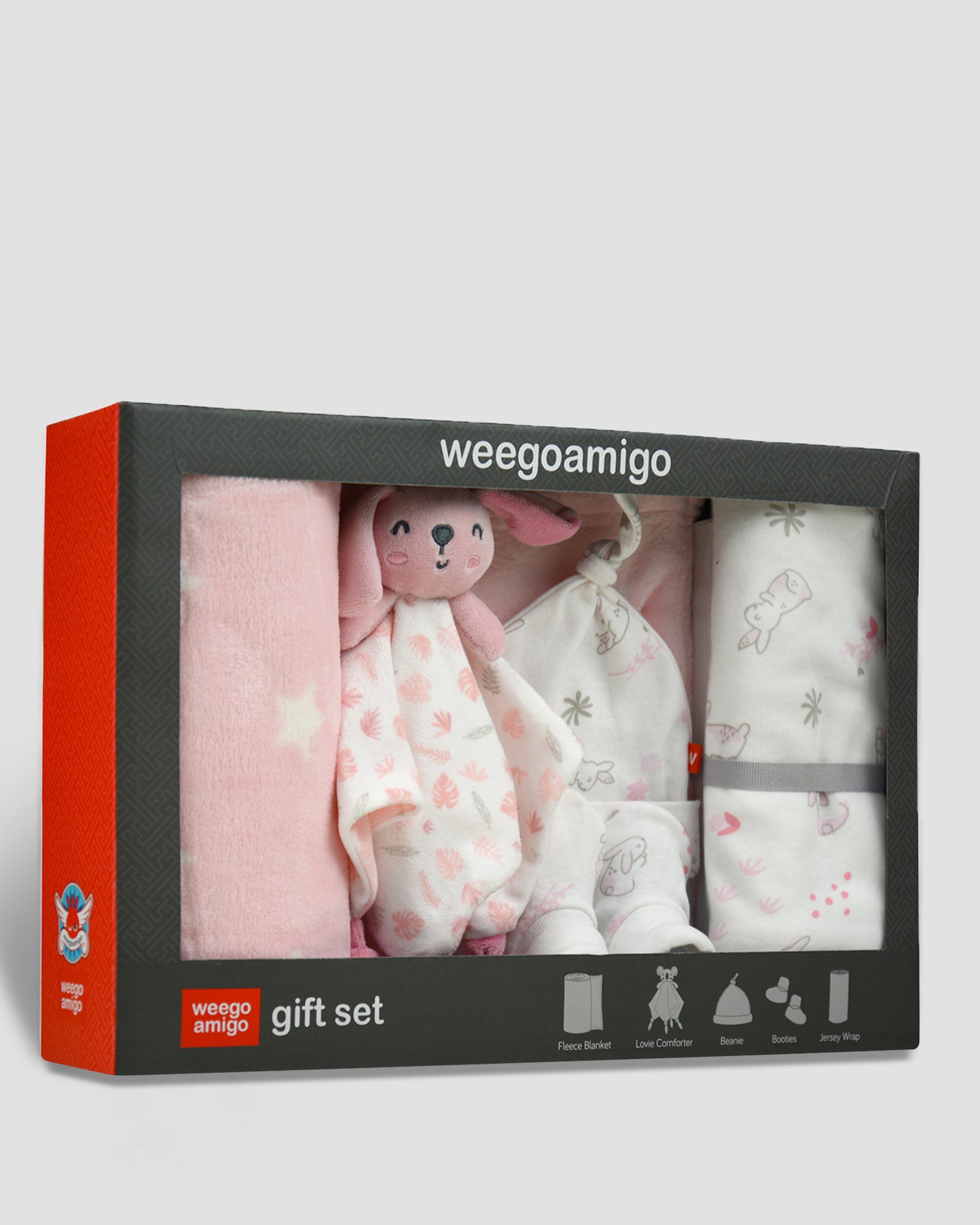 Weegoamigo Jersey + Fleece Gift Set Bonnie the Bunny