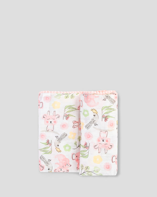 Weegoamigo Baby Muslin Wrap Pompom - Kimmy Koala