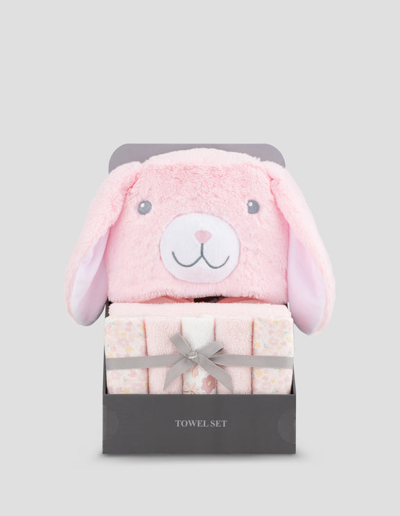 The Little Linen Company Baby Towel Gift Set - Ballerina Bunny