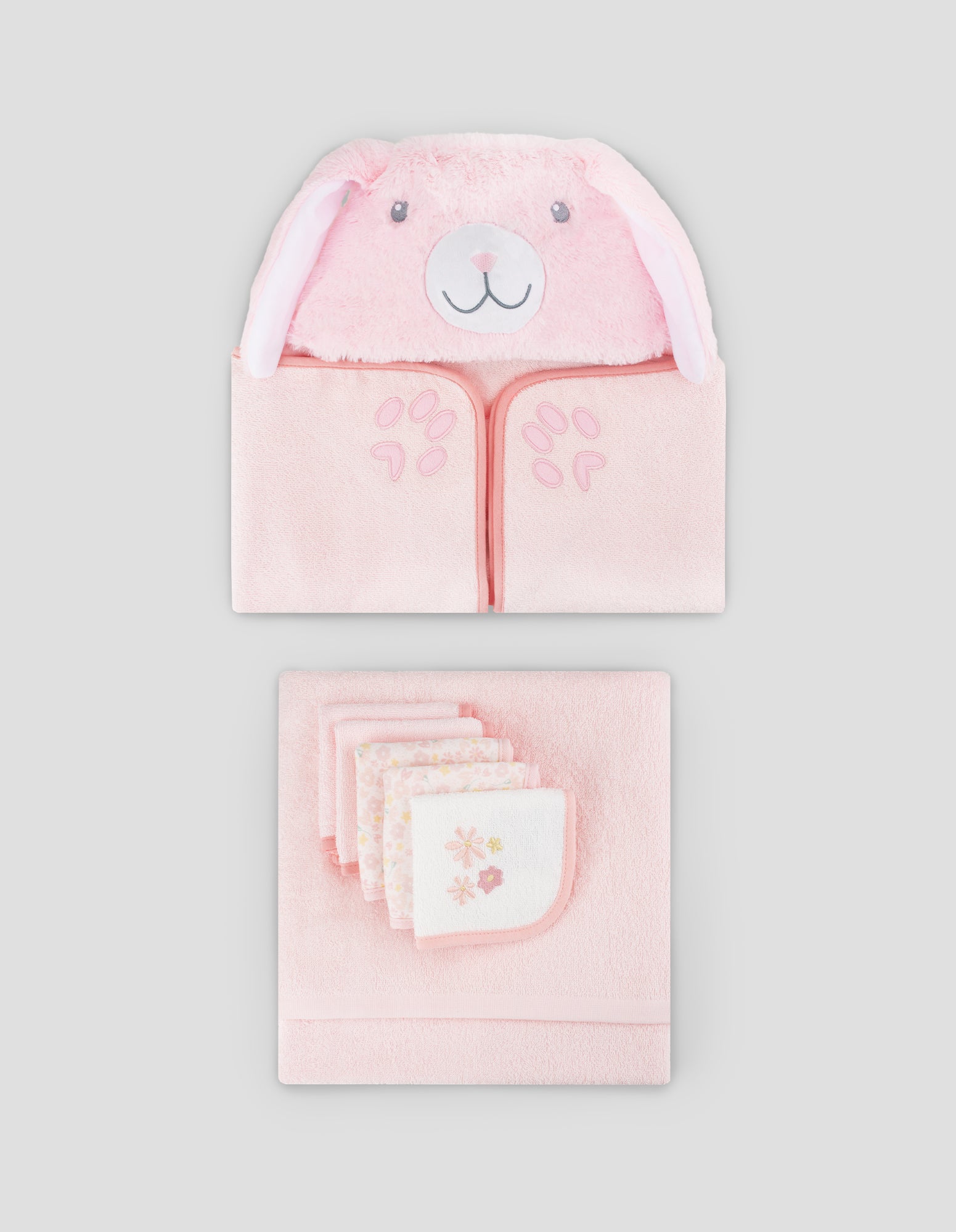 The Little Linen Company Baby Towel Gift Set - Ballerina Bunny