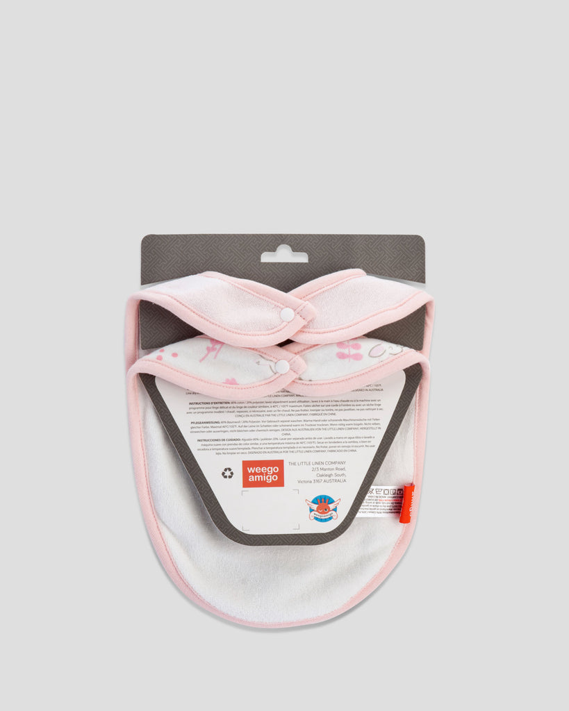 Bandana Bibs 2pk - Koala (pink)
